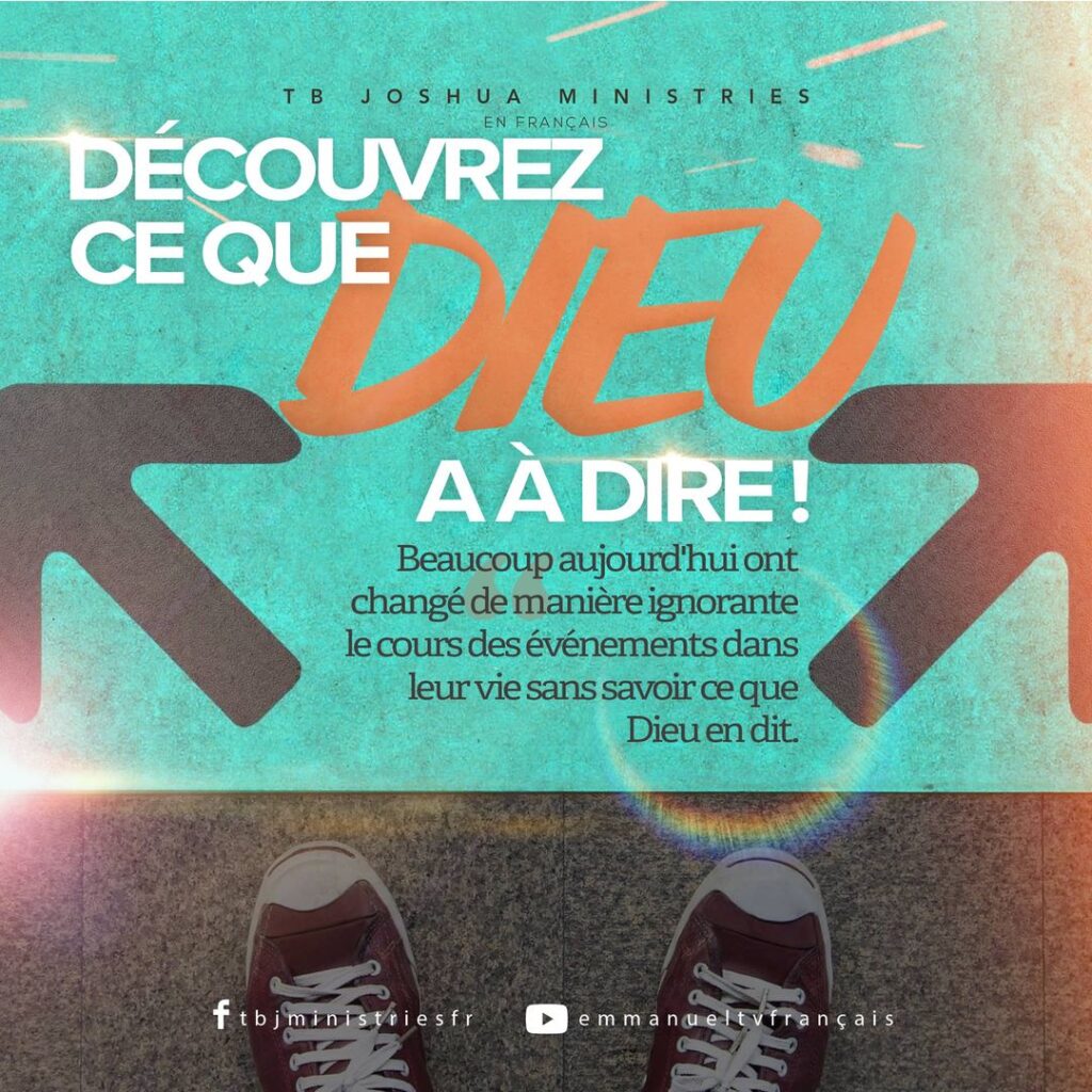 DÉCOUVREZ CE QUE DIEU A À DIRE !