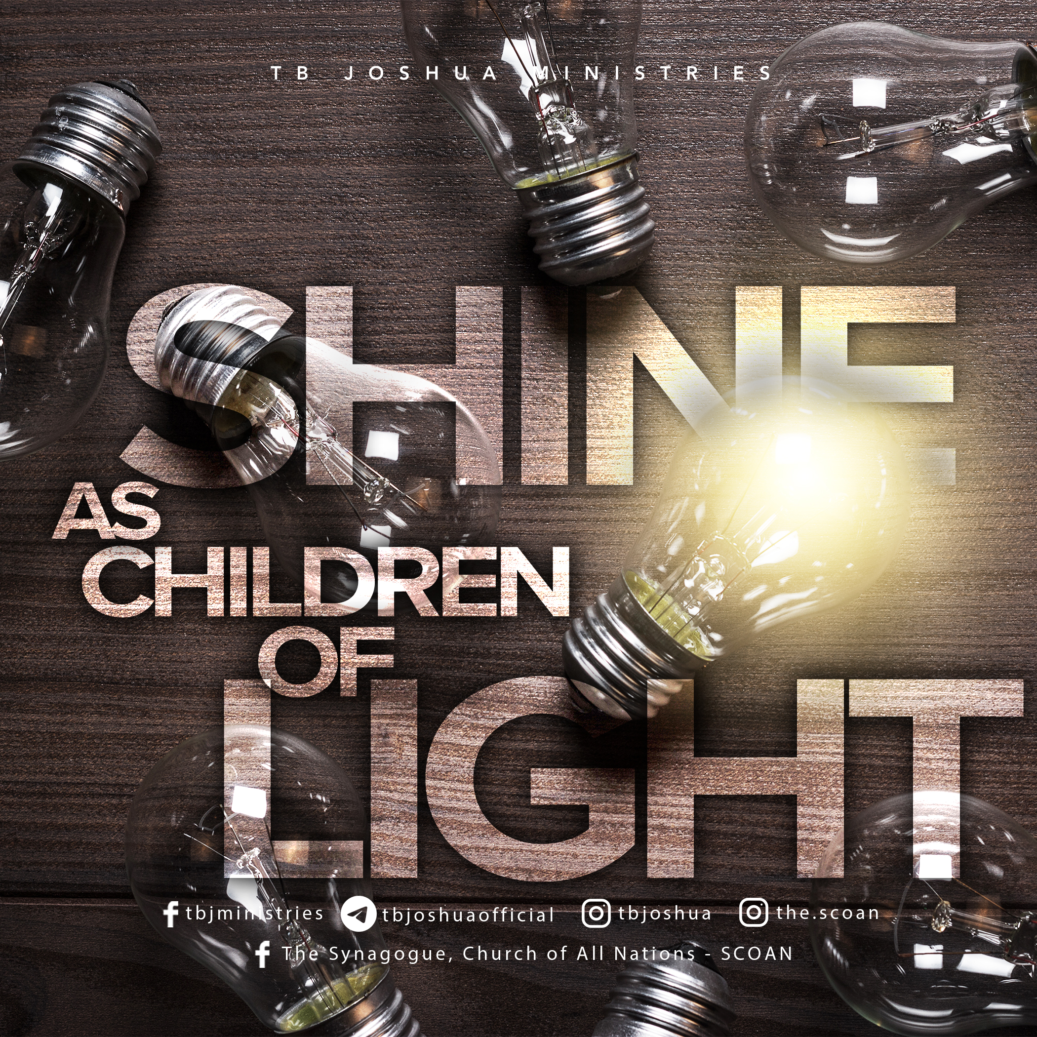 人文 YOUTH WHO SHINE WITH THE LIGHT OF GOD SHINE AS CHILDREN OF LIGHT! - The Synagogue, Church Of All Nations