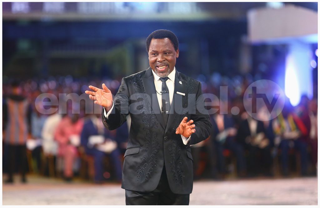 Prophet TB Joshua preaching the word of God
