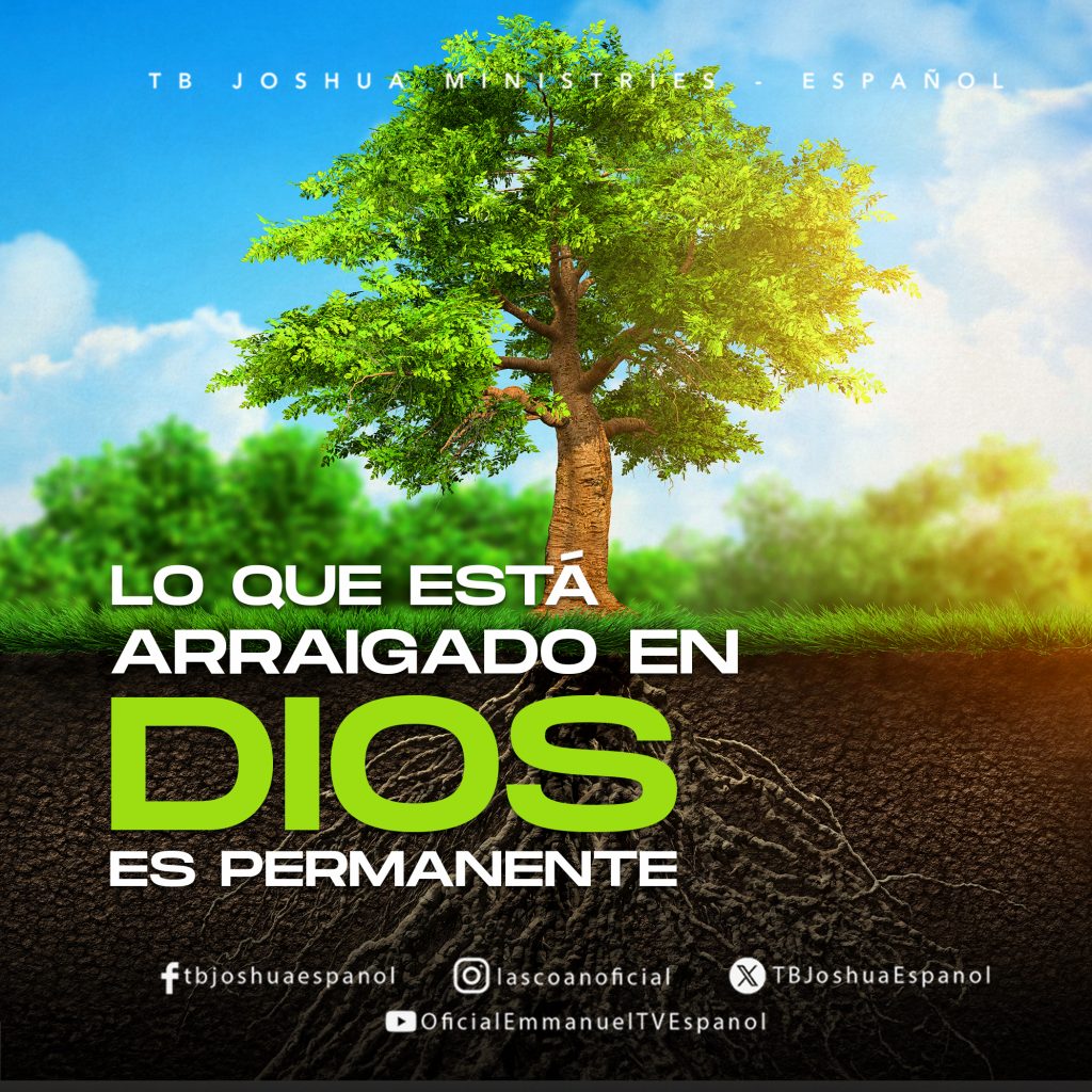 LO QUE ESTÁ ARRAIGADO EN DIOS ES PERMANENTE