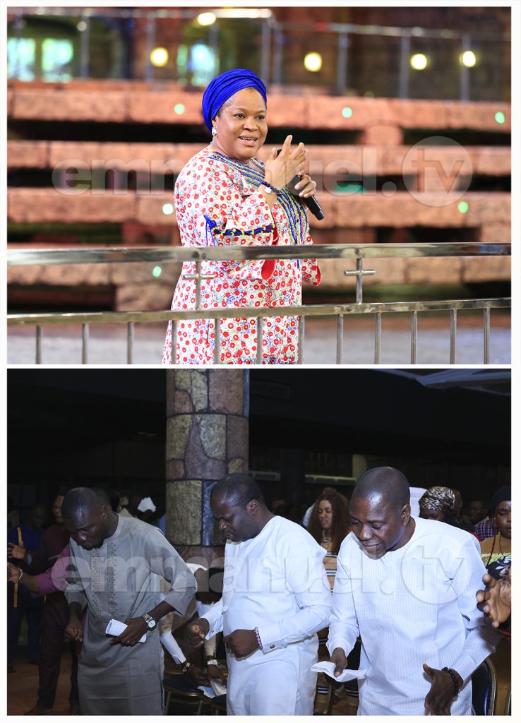 Pastor Evelyn Joshua at the Altar for Mass prayer section 20.07.2025