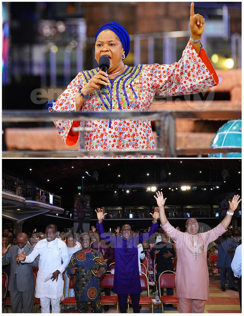Pastor Evelyn Joshua at the Altar for Mass prayer section 20.07.2025