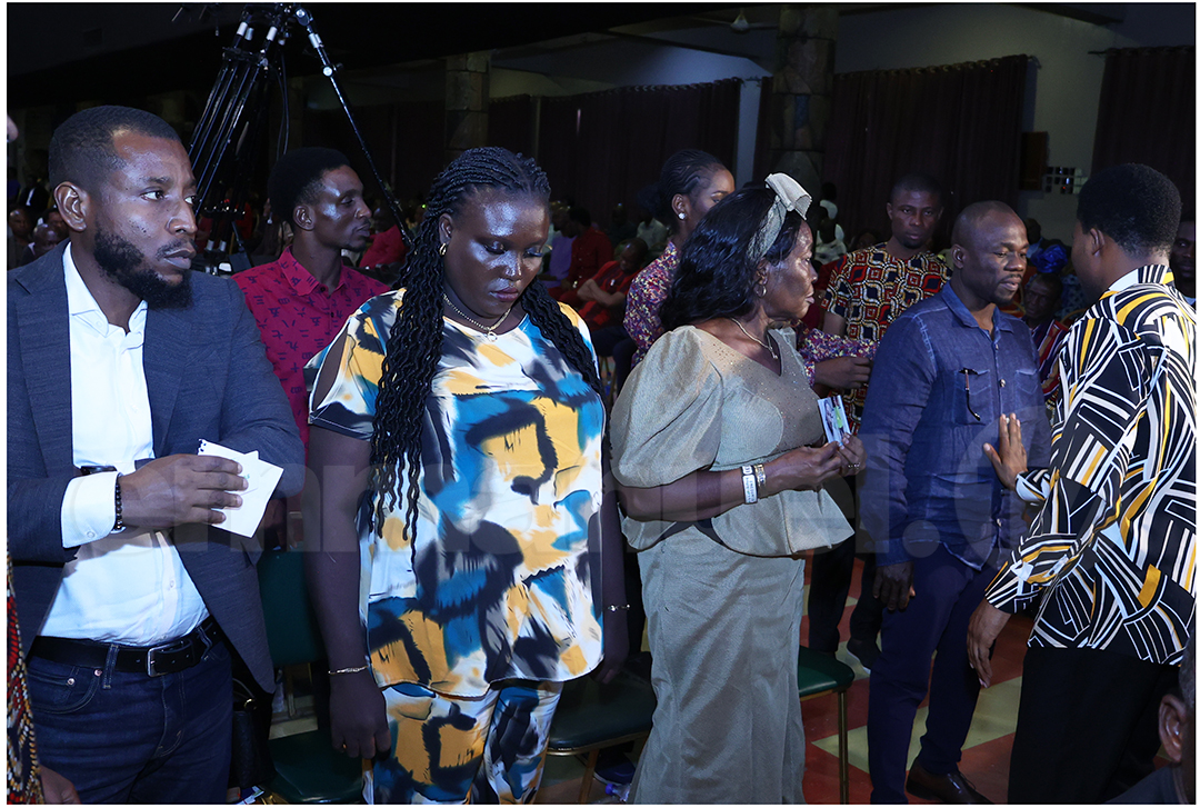 Laying Of Hands Session at The SCOAN Sunday Service
