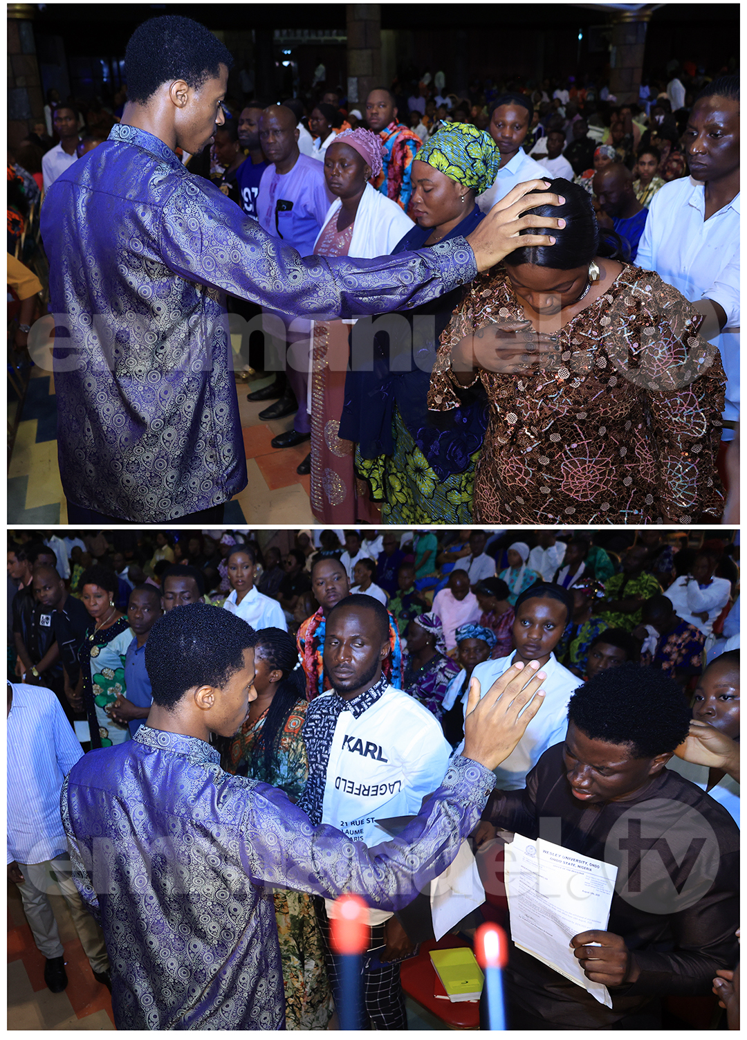 The SCOAN Sunday Service Laying Of Hands Session