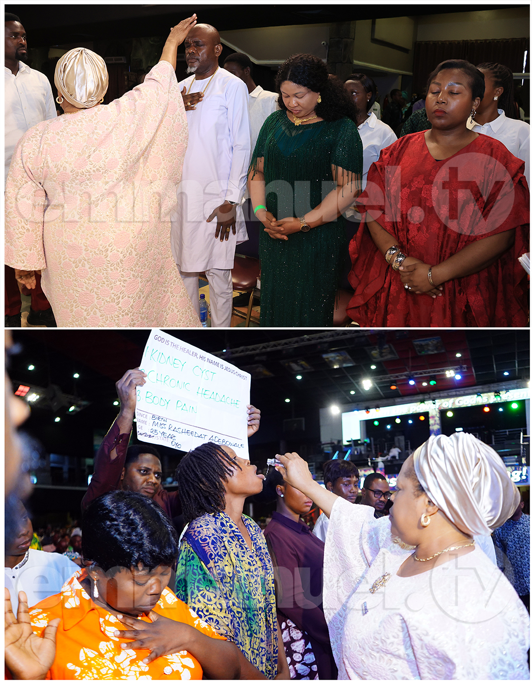 The SCOAN Sunday Service Laying Of Hands Session