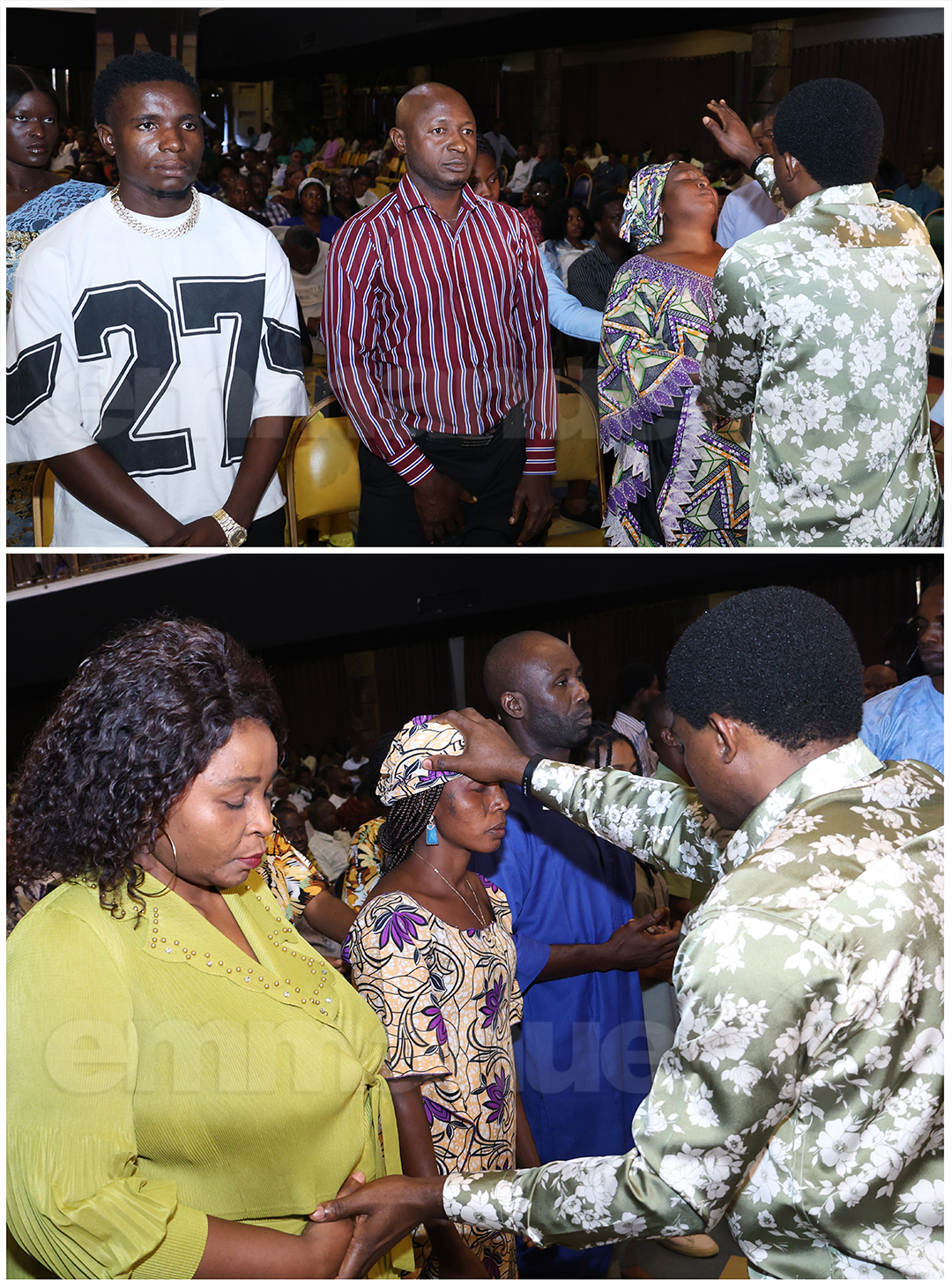 Laying Of Hands Session at The SCOAN Sunday Service