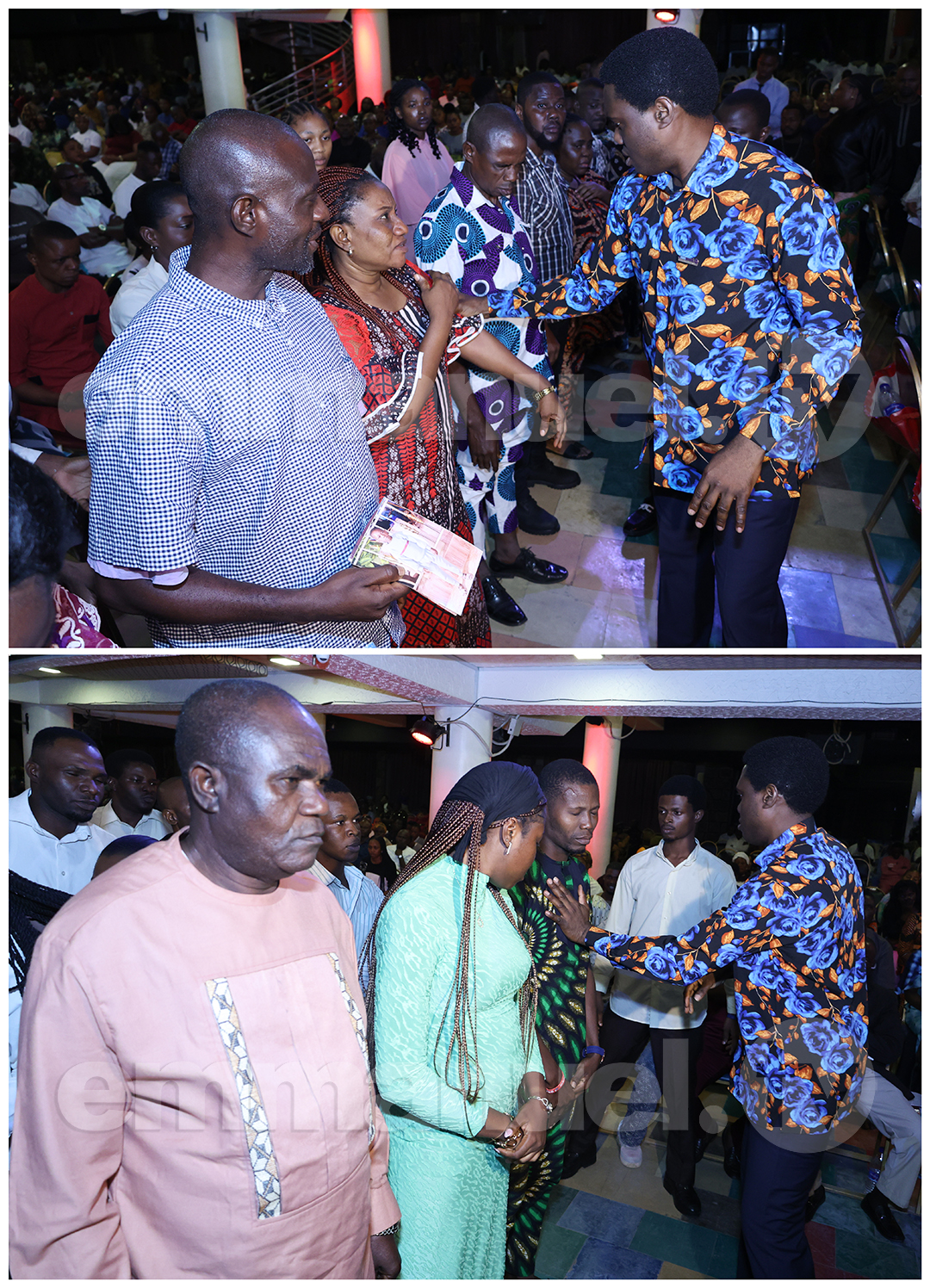 Laying Of Hands Session at The SCOAN Sunday Service