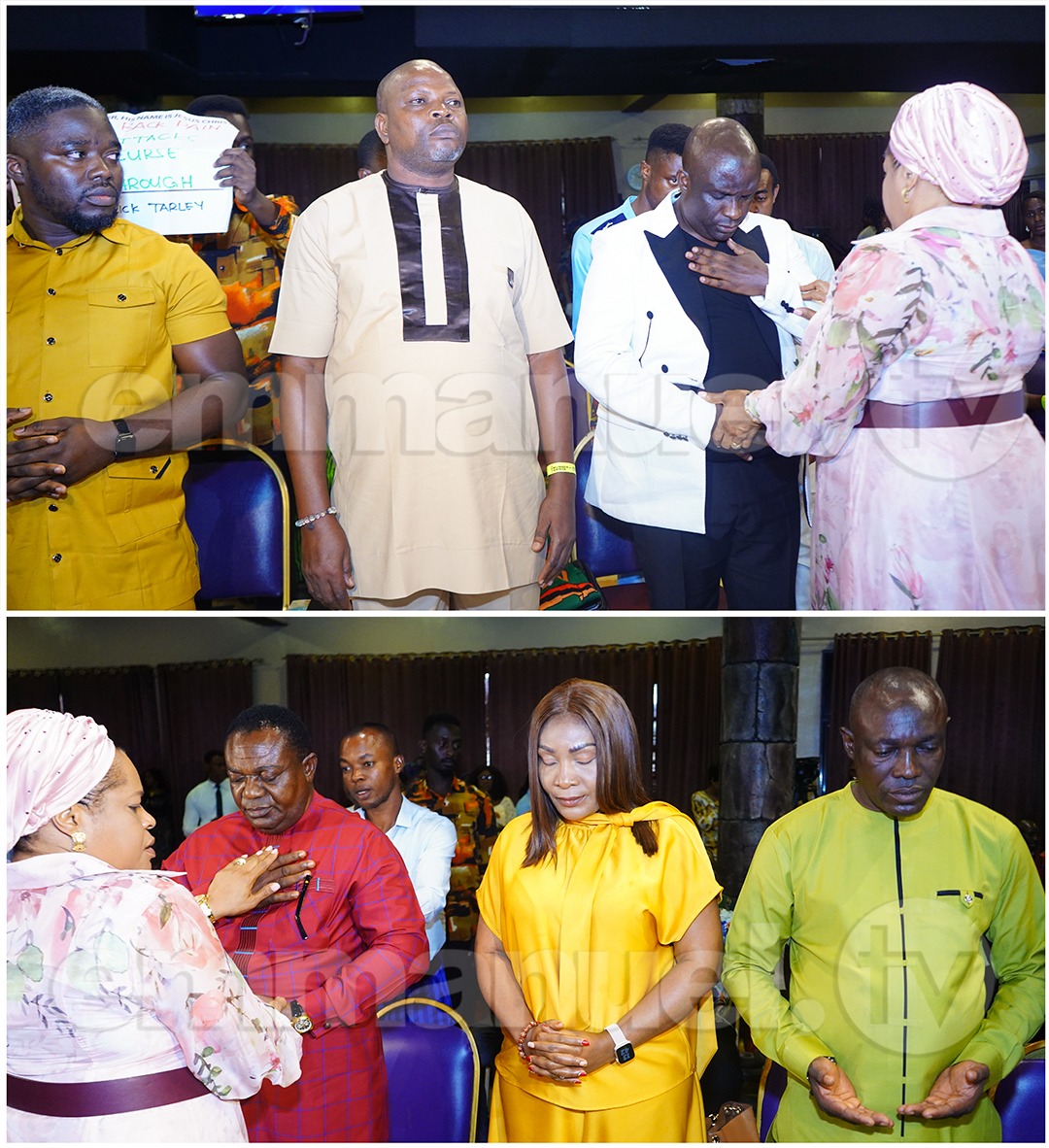 Laying Of Hands Session at The SCOAN Sunday Service