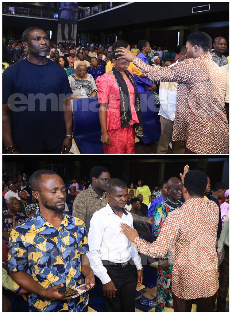 Laying Of Hands Session at The SCOAN Sunday Service