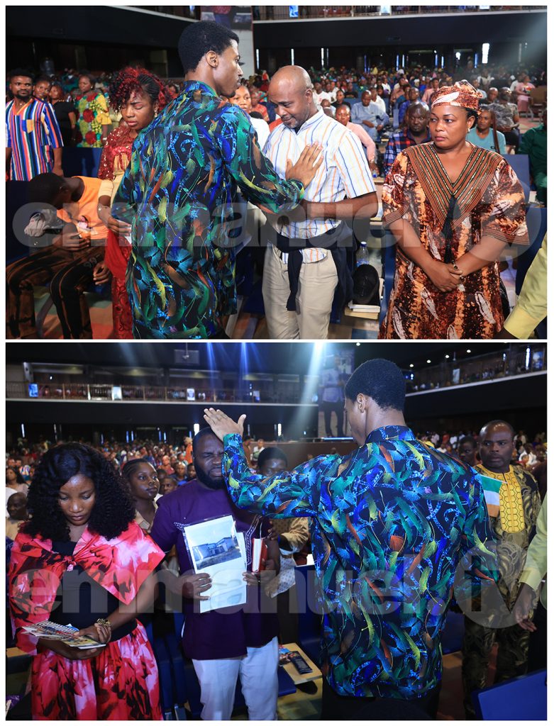 Laying Of Hands Session at The SCOAN Sunday Service