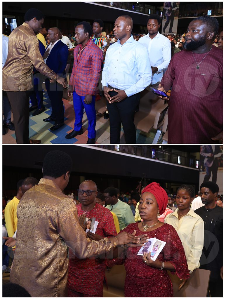 Laying Of Hands Session at The SCOAN Sunday Service