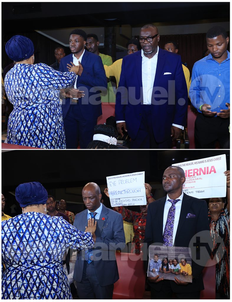 Laying Of Hands Session at The SCOAN Sunday Service