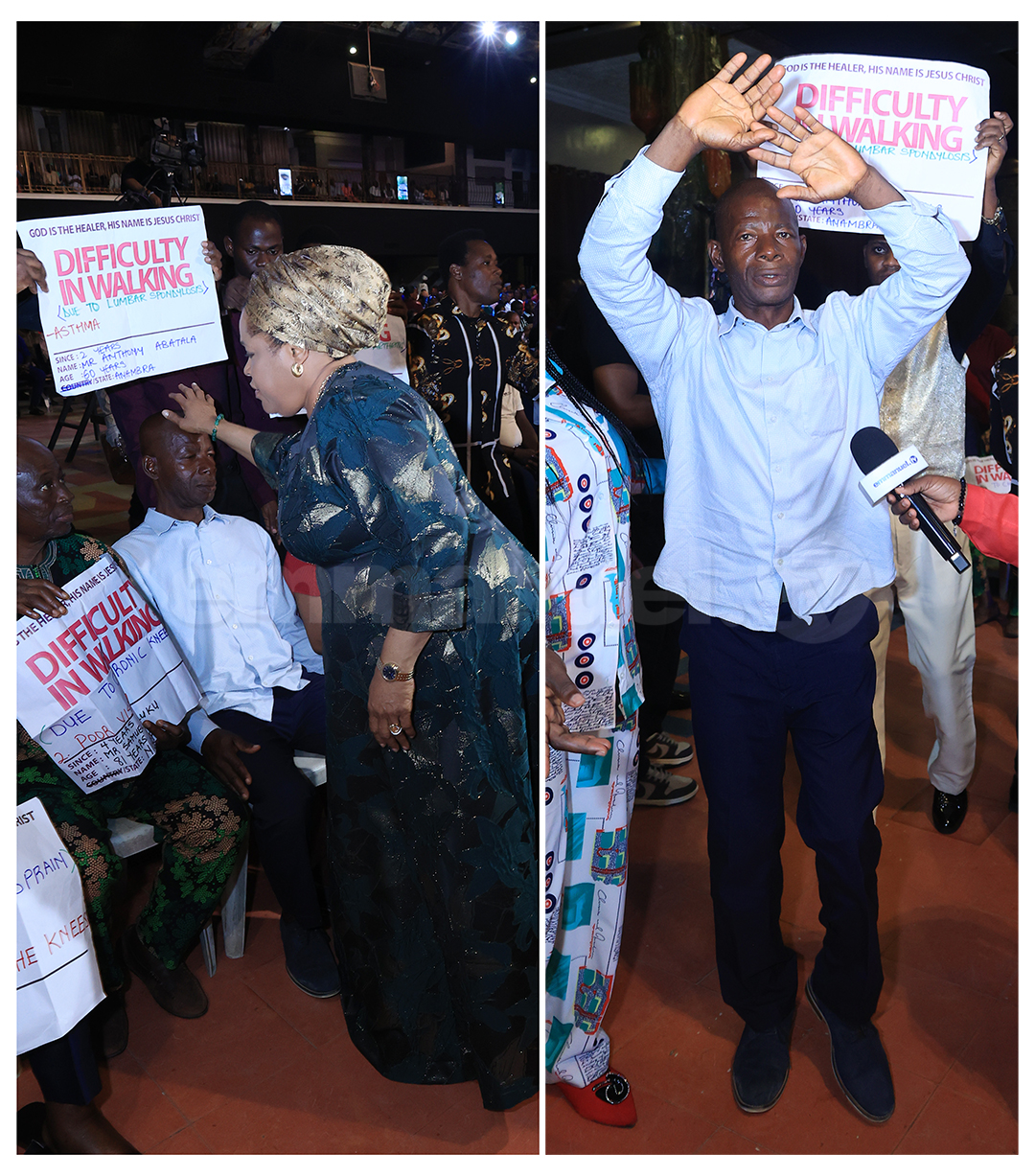 Sección de la Línea de Oración del Servicio Dominical de La SCOAN