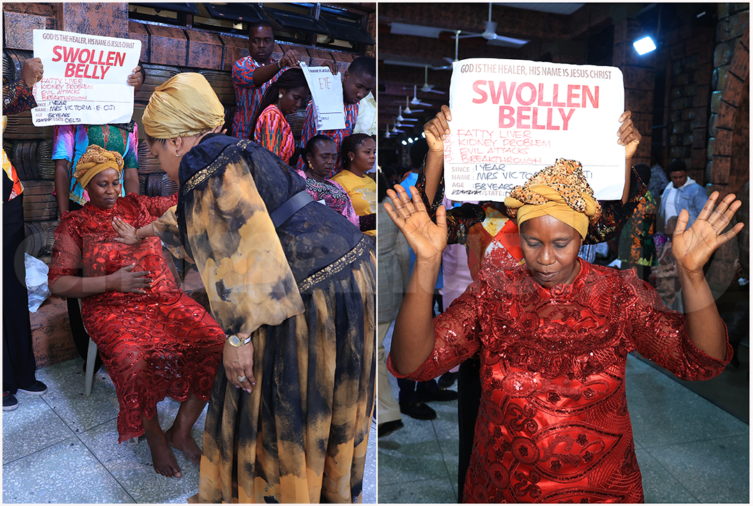 Session De Guérison Lors Du Service Du Dimanche À La SCOAN