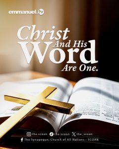 Christ And His Word Are One.