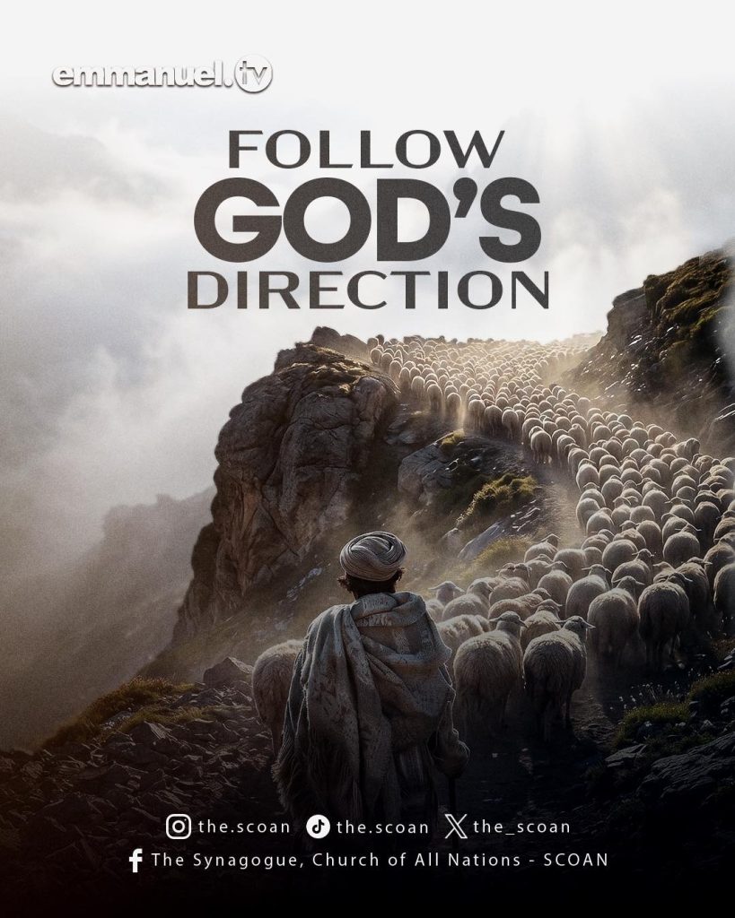 Follow God's direction