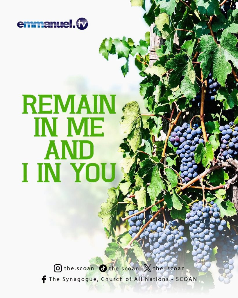 REMAIN IN ME AND I IN YOU