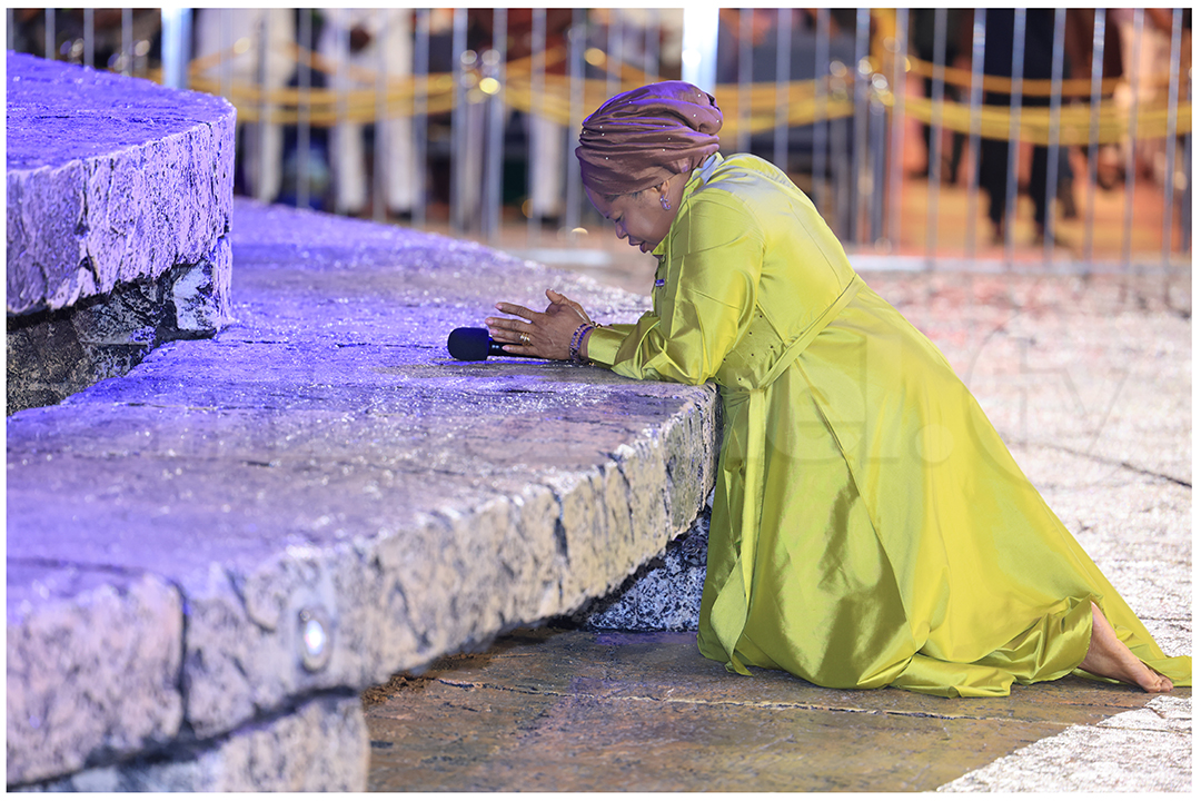 Pastor Evelyn Joshua at The SCOAN Altar Of Prayer